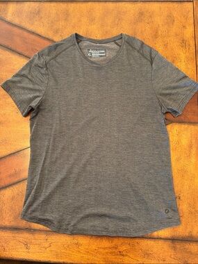 Men's Short Sleeve Active Crew Tee in Heather Charcoal